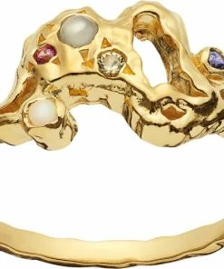 Promo 💯 Maanesten Lulu Ring Sterling Silver (925) Gold Pla 🔔