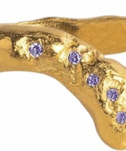 Kupon 🥰 ENAMEL Copenhagen Ring, Wishbone Lavender CZ 🔥