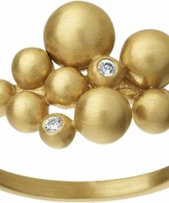 Bedste salg 🎁 BYBIEHL Pebbles Ring - GP Gold 🤩
