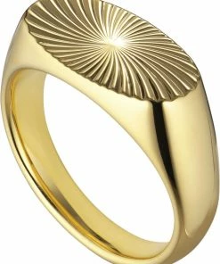 Bedste anmeldelser af β Jane Kønig Reflection Signet Ring, Gold-plated Sterling Silver-46 221 π