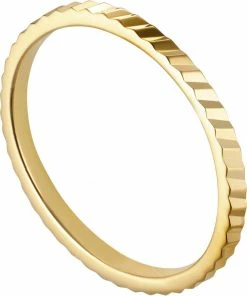 Billig 🧨 Jane Kønig Small Reflection Ring, Gold-plated Sterling Silver-46 221 🤩