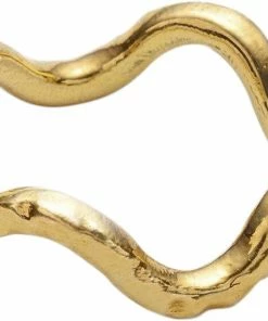 Købe 😍 With Love Darling Curvy Ring, VERMEIL (925 Sterling Silver Gold Plated 2.5 Micron) Vermeil 😉