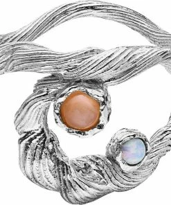 Bedste handel π₯° Maanesten Curl Ring Sterling Silver (925) π