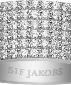 Tilbud ๐ Sif Jakobs Jewellery CORTE CLINQUE RING Sterlingsรยธlv 925 ๐