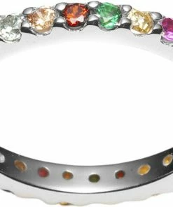 Kupon 😍 With Love Darling Rainbow Ring Silver ⌛