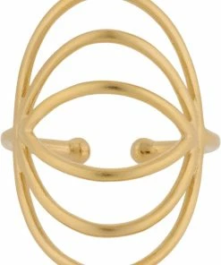Rabat 🤩 Pernille Corydon Jewellery Silhouette Ring Adj Gold Plated Sterl 🔔