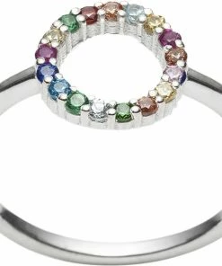 Tilbud 👍 With Love Darling Partnership Ring Sterling Silver Silver 🔔