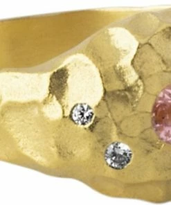 Tilbud ⌛ ENAMEL Copenhagen Ring, Leia Clear/Light Pink 👏