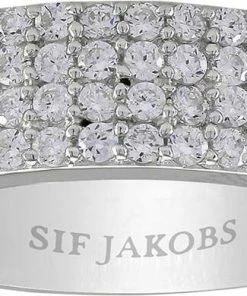 Rabat 🔔 Sif Jakobs Jewellery CORTE QUATTRO RING SterlingsÃ¸lv 925 🌟