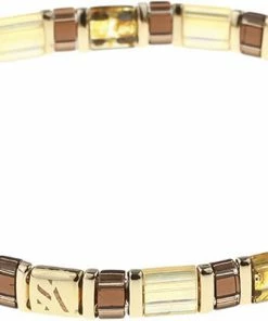 Købe 🧨 Sui Ava Palma Bracelet GOLDEN BROWN 🥰