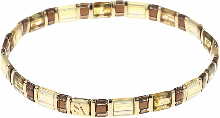 Købe 🧨 Sui Ava Palma Bracelet GOLDEN BROWN 🥰