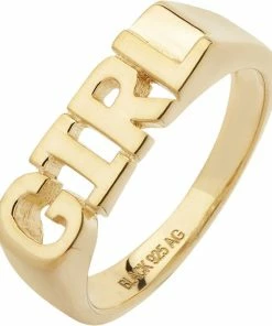 Købe ⭐ Maria Black Girl Ring 54 Gold HP Gold 🎉