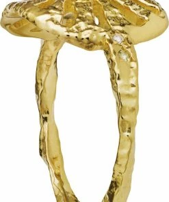 Promo 🧨 Maanesten Soluna Ring Sterling Silver (925) Gold Plated ✨