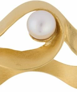 Billig ❤️ Pernille Corydon Jewellery Ocean Wave Ring Gold Plated Sterl 🌟