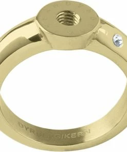 Promo 🔥 DYRBERG/KERN RING 5 0 SG CRYSTAL Guld 😀