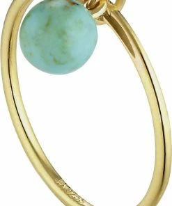 Helt ny 🎁 Jane Kønig Bermuda Turquoise Ring 221 👍