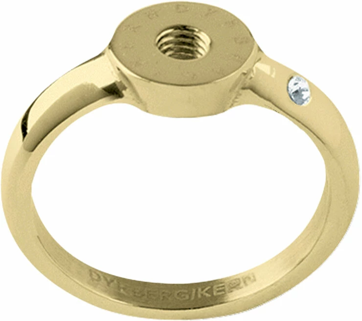 Bedste handel 👏 DYRBERG/KERN RING 6 Compliments Sg/crystal Size 0 Guld 🎉