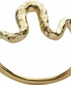 Brandudsalg 🌟 Maanesten Jenna Ring Sterling Silver (925) Gold Pla ❤️