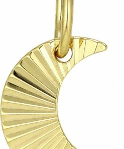 Brandudsalg 💯 Jane Kønig Reflection Half Moon Pendant Guld 🤩