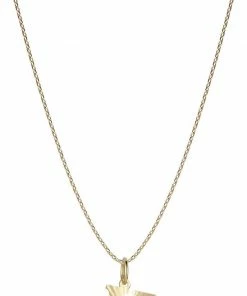 Bedste handel 👏 Jane Kønig Reflection Letters, Gold-plated Sterling Silver-H 221 🔥