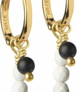 Budget 🤩 ENAMEL Copenhagen Hoops, Yin Yang 925S/GP 😉