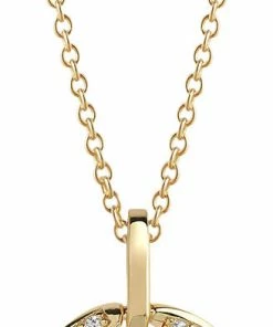 Bedste salg 😍 Sif Jakobs Jewellery CETARA PICCOLO PENDANT 18K Gold Plated ❤️