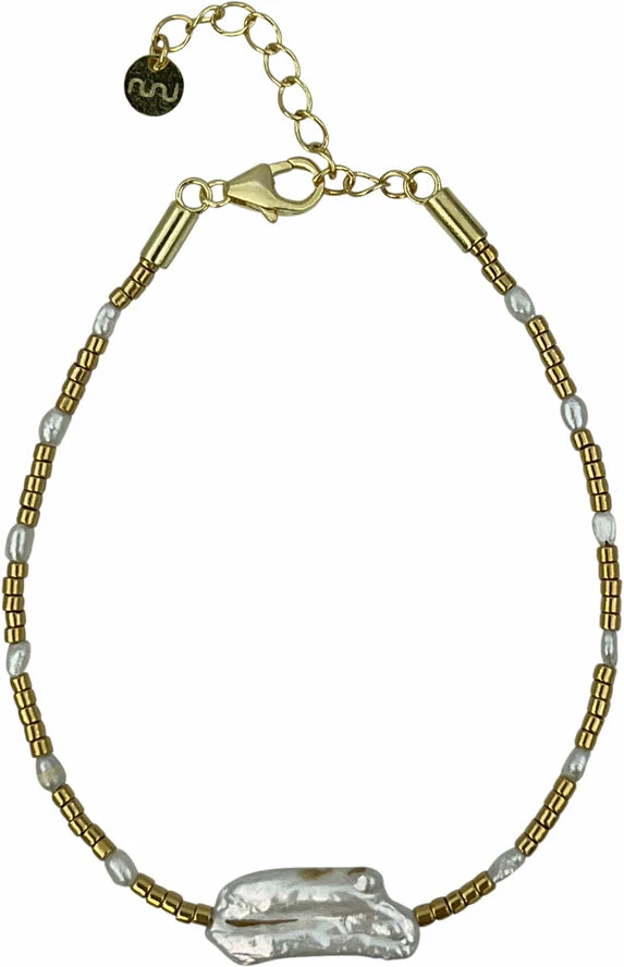 Billig 🎉 Nuni Copenhagen Sofie Pearl/Gold 💯