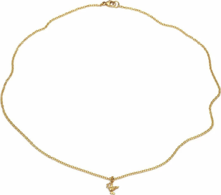 Billig 🎉 With Love Darling Children's Global Goal #16: Peace Necklace Vermeil 🌟