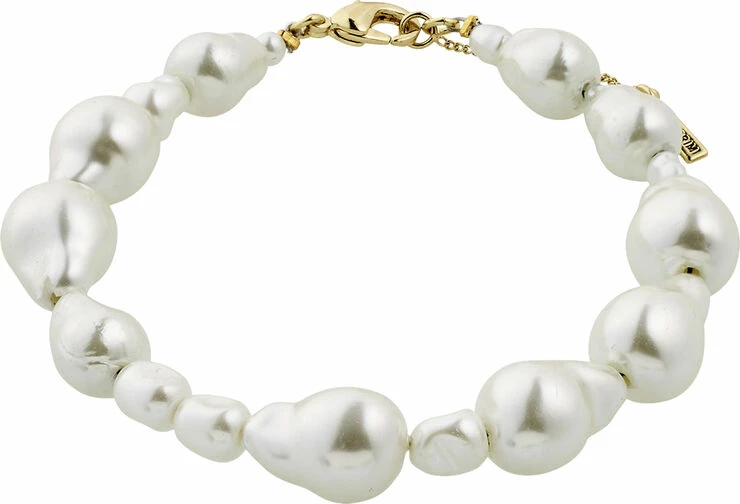 Billig 💯 Pilgrim WILLPOWER Pearl Bracelet Gold-plated 🛒