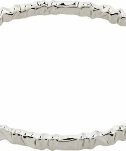 Bedste salg ✨ Pilgrim KINDNESS Wavy Bangle Bracelet Silver-plated 💯