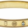 Brandudsalg ⭐ With Love Darling Global Goals Bangle, VERMEIL (925 Sterling Silver Gold Plated 2.5 Micr Vermeil 🛒