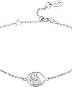 Bedste anmeldelser af ⌛ With Love Darling Abundantia Medallion Bracelet Sterling Silver Silver 🎉