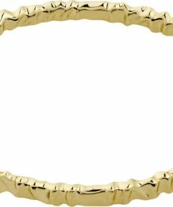 Ny 😉 Pilgrim KINDNESS Wavy Bangle Bracelet Gold-plated 👏