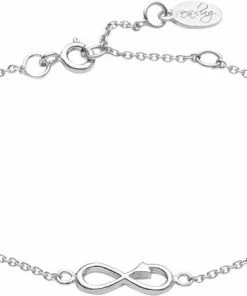 Bedste Pirce 👏 With Love Darling Infinity Bracelet Sterling Silver Silver ❤️