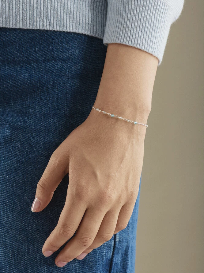 Helt ny ⭐ Pernille Corydon Jewellery Hellir Blue Ice Bracelet 16-19 Cm 🎁 - Image 2