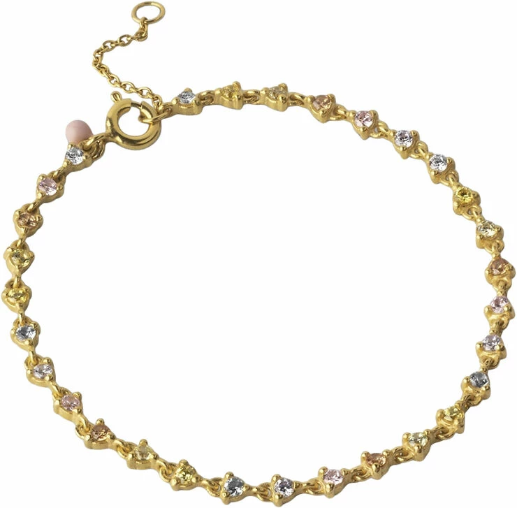 Flash udsalg 🔥 ENAMEL Copenhagen Bracelet, Luella Rainbow CZ 🔔