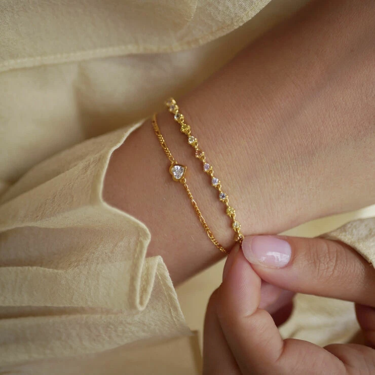 Flash udsalg 🔥 ENAMEL Copenhagen Bracelet, Luella Rainbow CZ 🔔 - Image 3