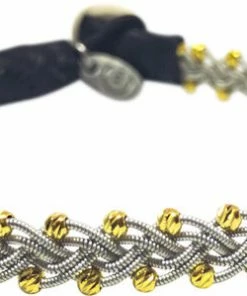 Flash udsalg 🥰 BeChristensen Maria Facet Gold Beads Black - Large 12 ✔️