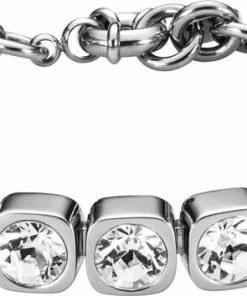 Outlet 🔔 DYRBERG/KERN Conian Metal Armbånd Sølv, Klar ⭐